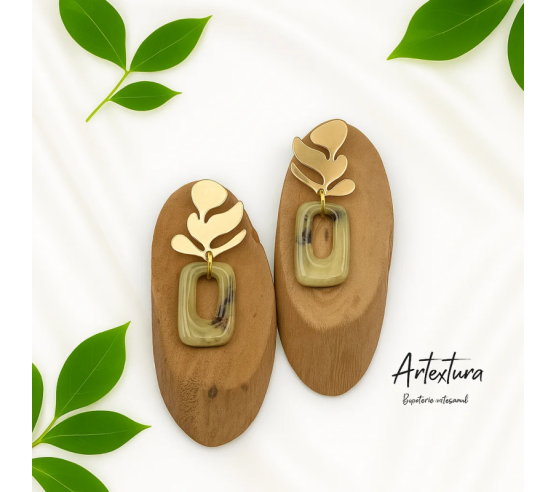 Pendientes Arbol Tierra