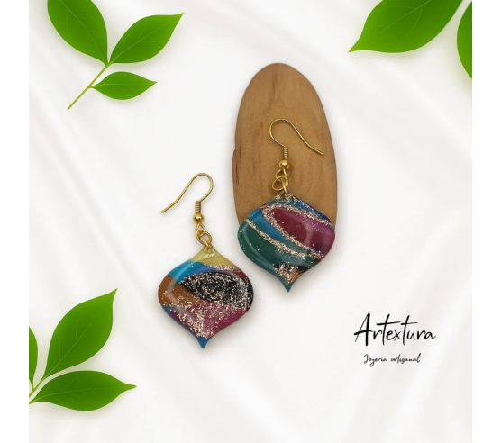 Pendientes Gota Multicolor