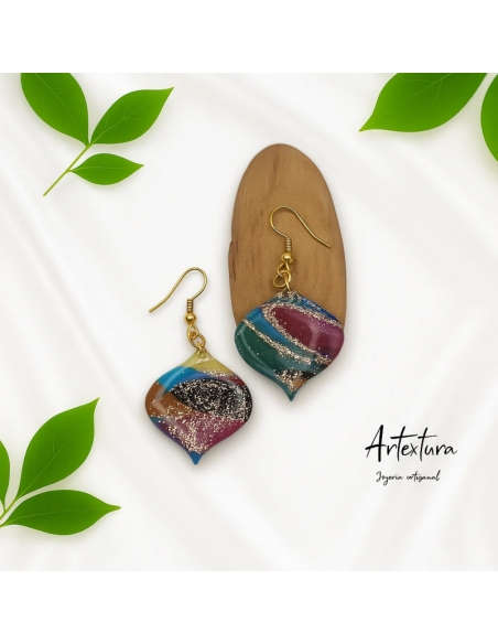 Pendientes Gota Multicolor