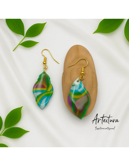 Pendientes Gota Rota Multicolor