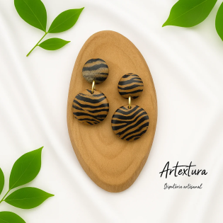 Pendientes Circulos Tigre