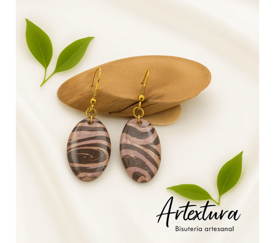 Pendientes Tierra Rosé