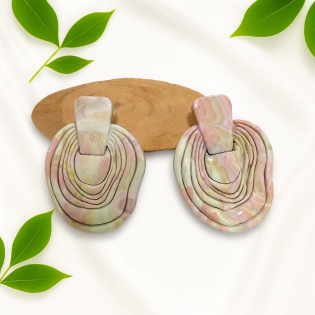 Pendientes Ovillo Rosado