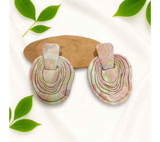 Pendientes Ovillo Rosado