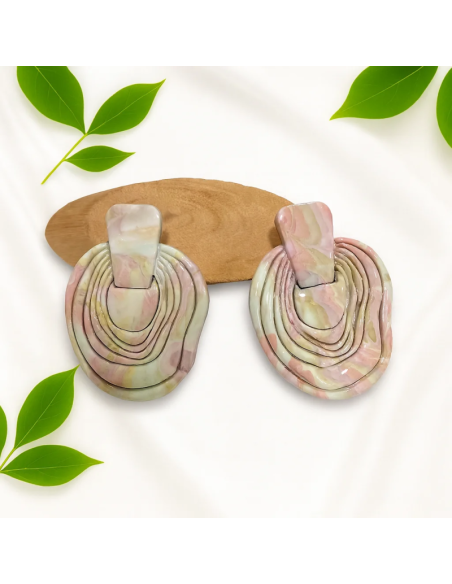 Pendientes Ovillo Rosado