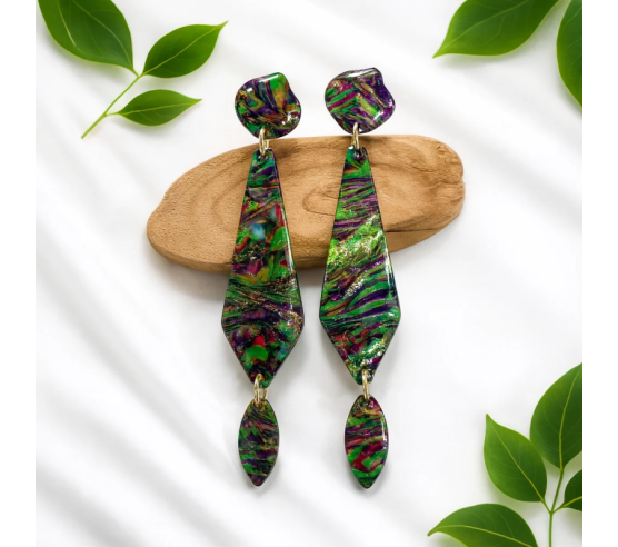 Pendientes Selva Esmeralda