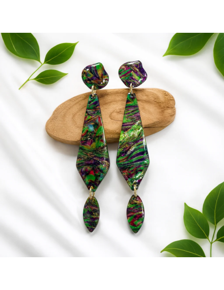 Pendientes Selva Esmeralda