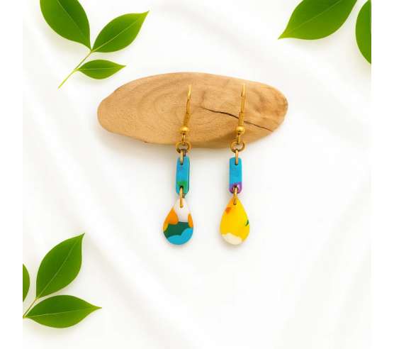 Pendientes Torbellino de Color