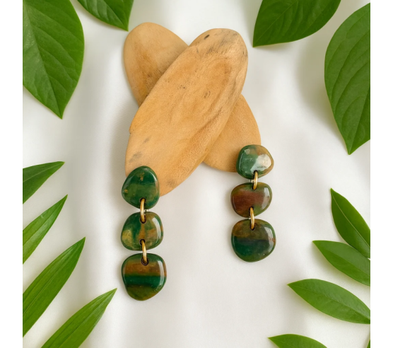 Pendientes Piezas Camuflaje