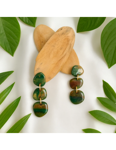 Pendientes Piezas Camuflaje