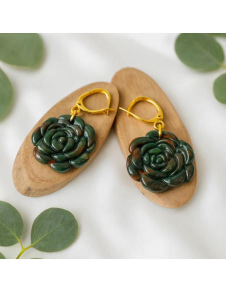 Pendientes Rosa Camuflaje