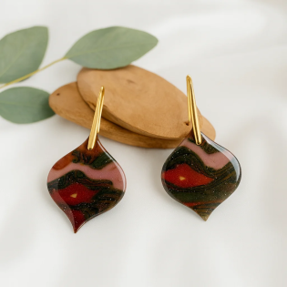 Pendientes Gotas Camuflaje
