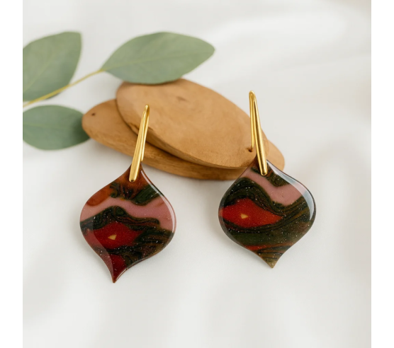 Pendientes Gotas Camuflaje