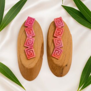 Pendientes Etnia Rosado