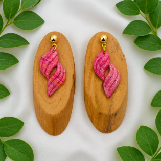 Pendientes Forma Rosa Tierra