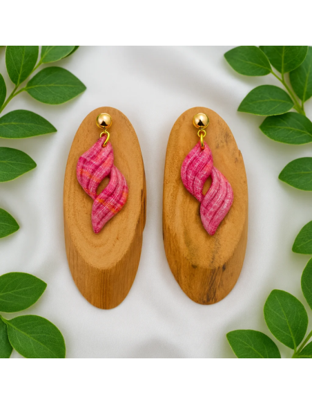 Pendientes Forma Rosa Tierra