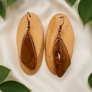 Pendientes Geo Terracota