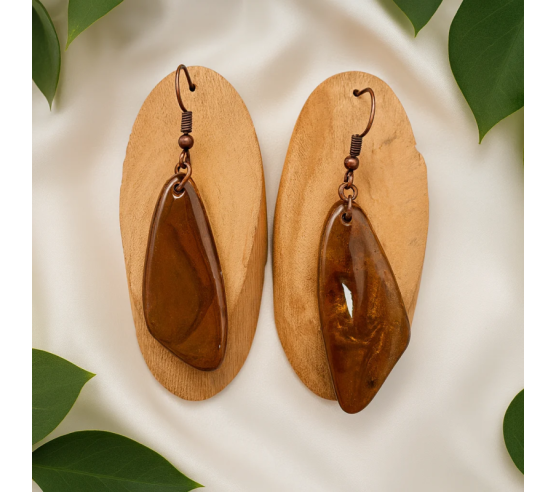 Pendientes Geo Terracota