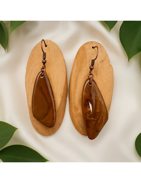 Pendientes Geo Terracota