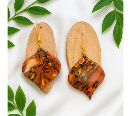 Pendientes Gota Terracota