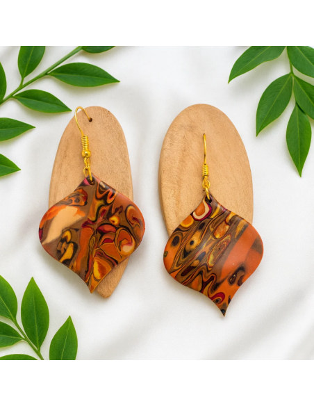 Pendientes Gota Terracota
