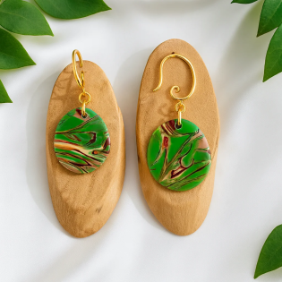 Pendientes Circulo Bosque Verde