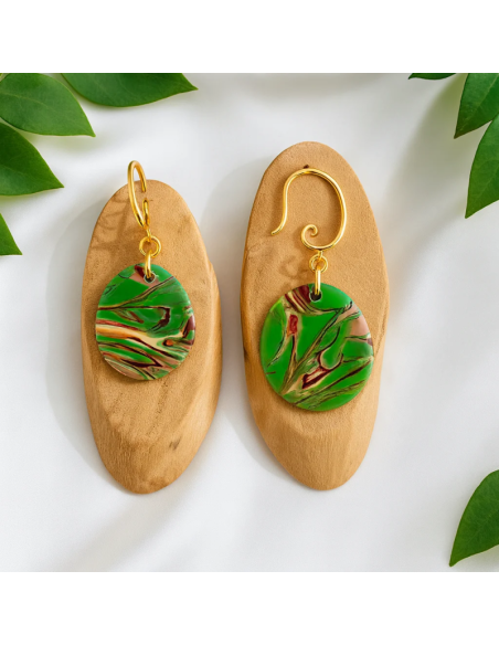 Pendientes Circulo Bosque Verde