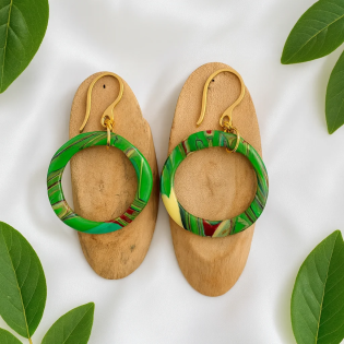 Pendientes Aros Bosque Verde