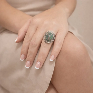 Anillo Vinuesa Verde Aceituna