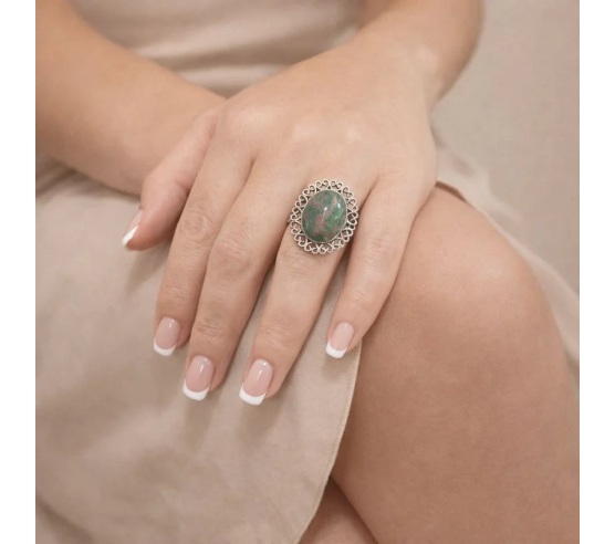 Anillo Vinuesa Verde Aceituna