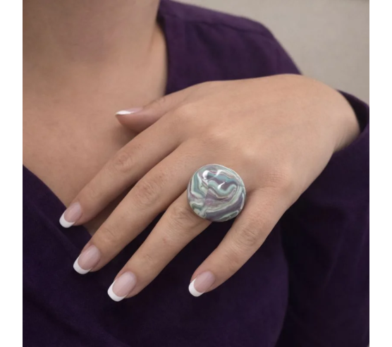 Anillo Remolino Oliva