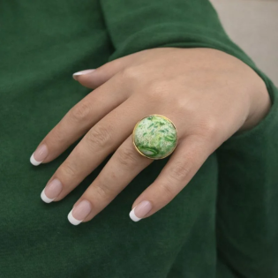 Anillo Verde Salamandra