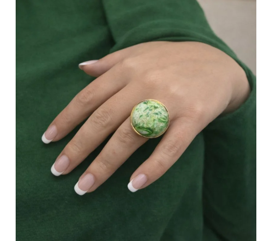Anillo Verde Salamandra
