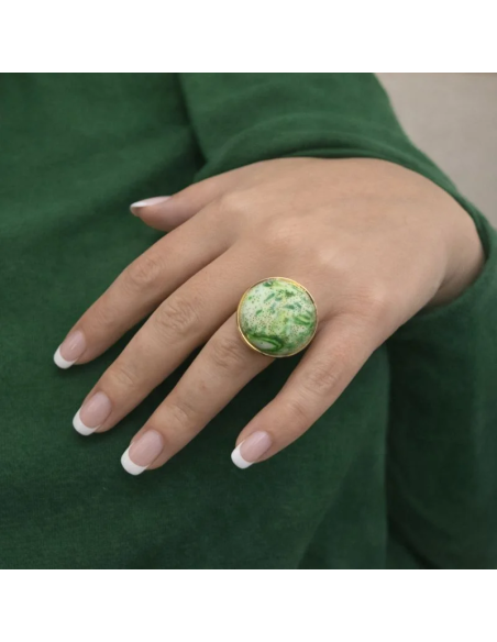 Anillo Verde Salamandra