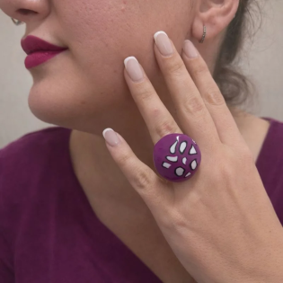 Anillo Morado Fusion