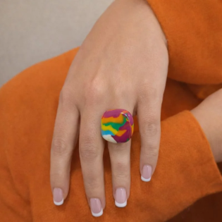 Anillo Ovalo Opako