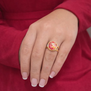 Anillo Ambar Entornado