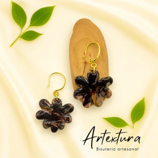 Pendientes Flor Cafe