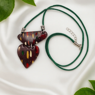 Colgante Corazon de Bosque