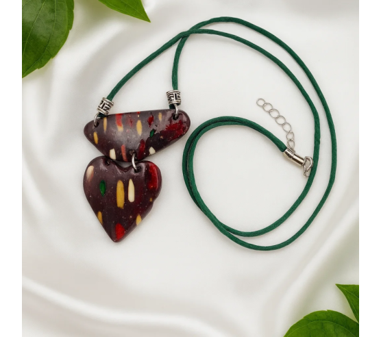 Colgante Corazon de Bosque