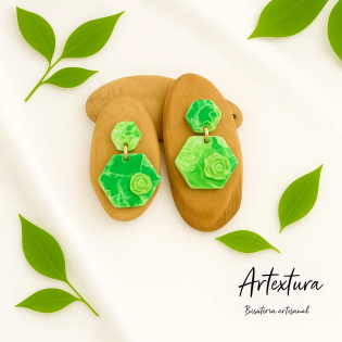 Pendientes Verde Esencia