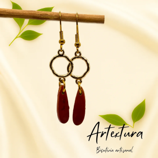 Pendientes Gota Teja