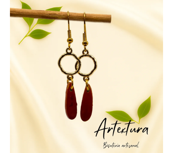 Pendientes Gota Teja