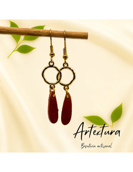 Pendientes Gota Teja