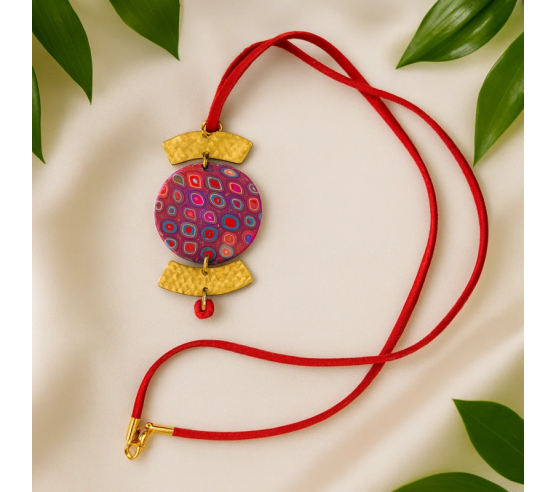 Colgante Circulo Rosado
