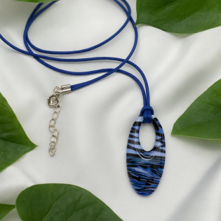 Colgante Ovalo Azul
