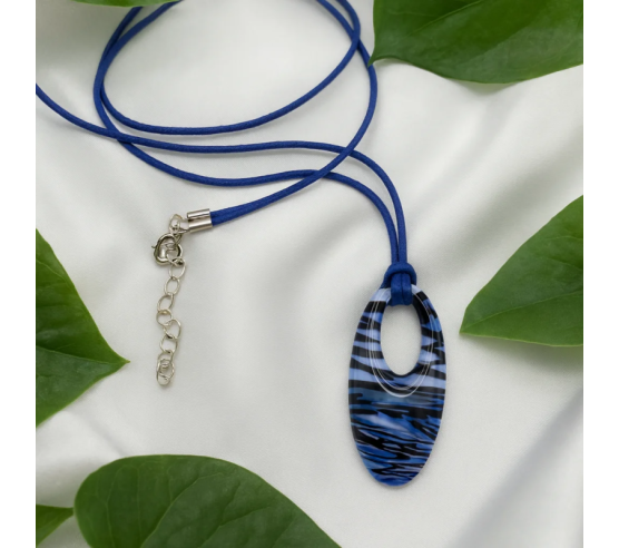 Colgante Ovalo Azul