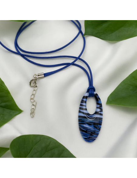 Colgante Ovalo Azul