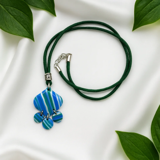 Colgante Verde Azul