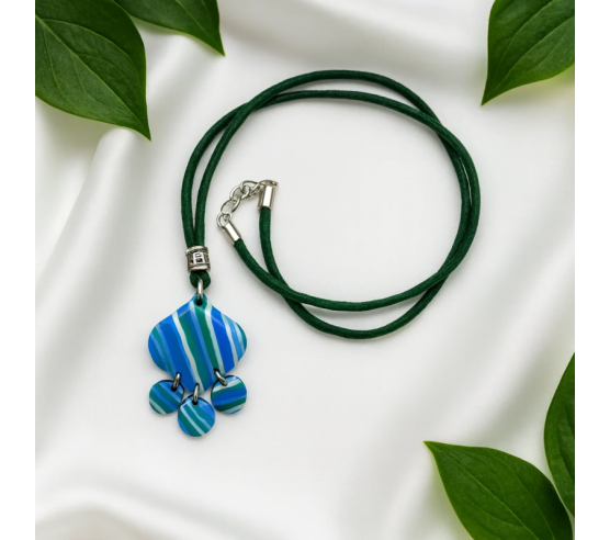 Colgante Verde Azul